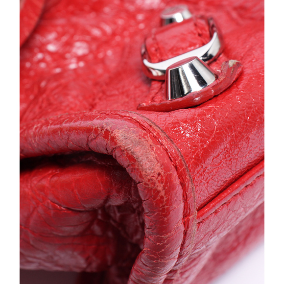 Balenciaga 2way Handbag Shoulder Crossbody Red - Picture 6 of 8